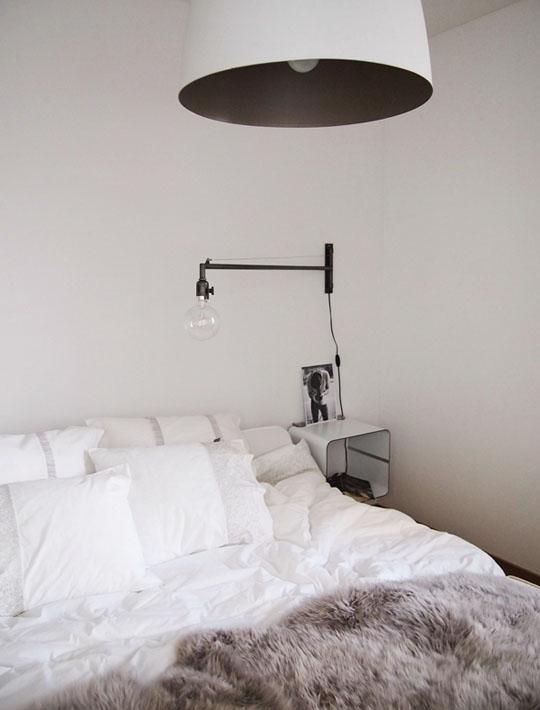 gray-fur-throw-modern-bedroom